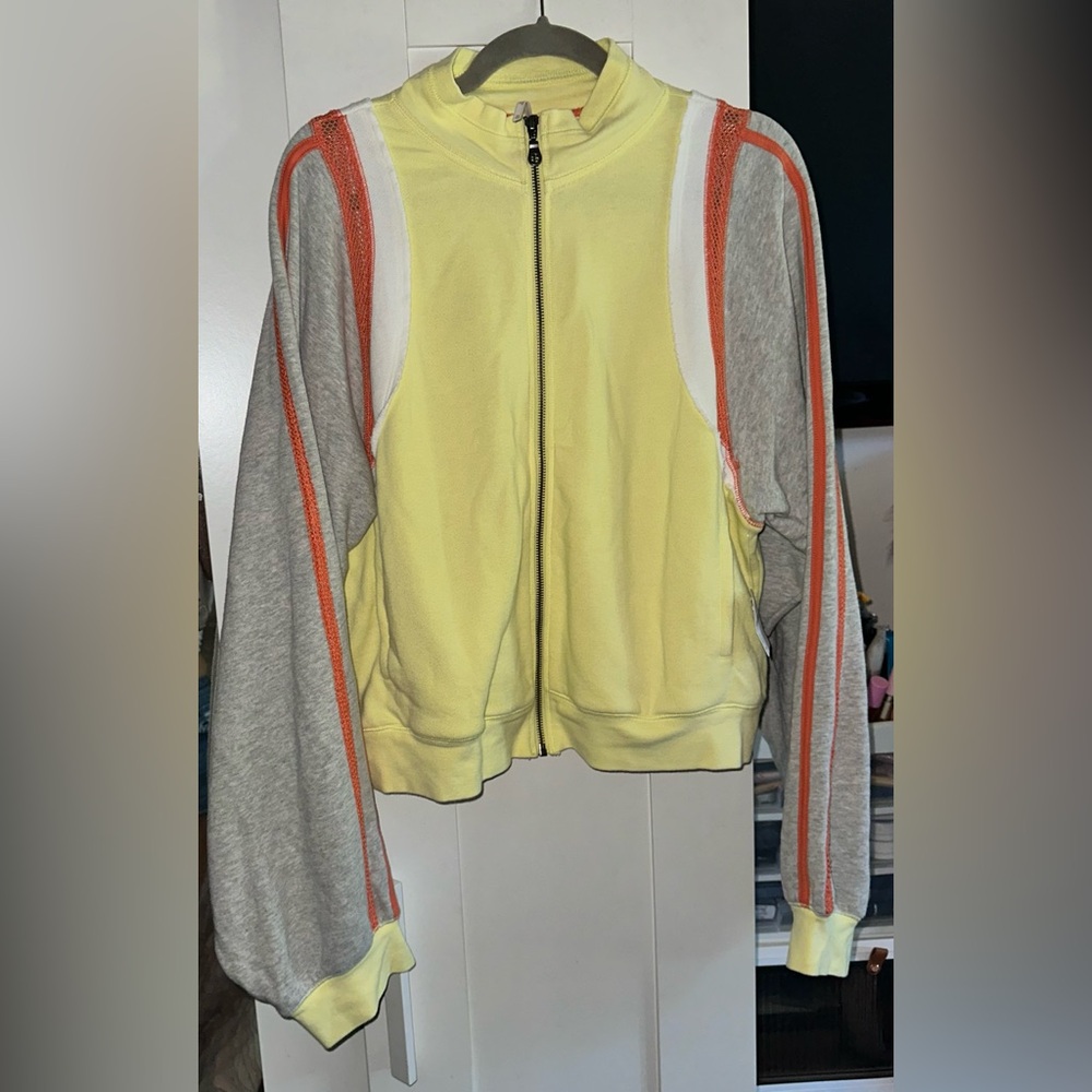 NWT Free People Relay Jacket In Yellow - Picture 5 of 9